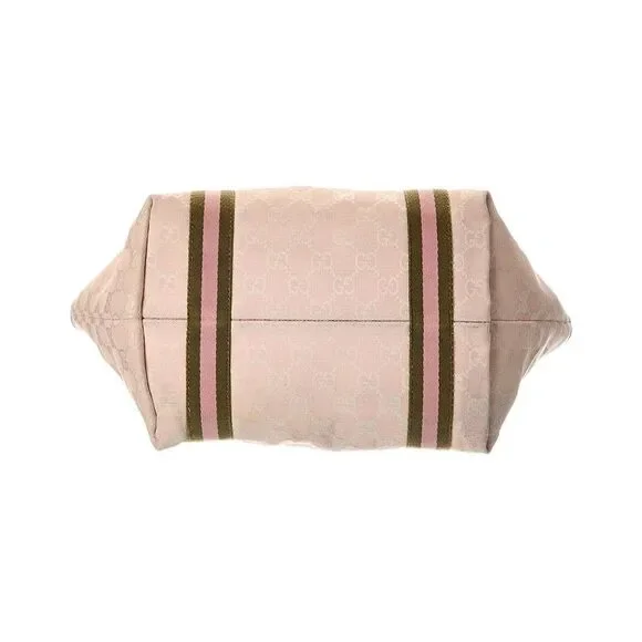 Gucci Pink Monogram Coated Canvas Medium Jolicoeur Tote Pink (Authentic - Picture 3 of 4